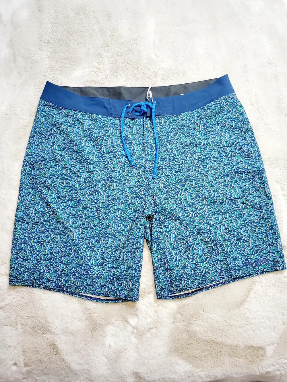 Patagonia Hydro Series Board Shorts Men's 36 Blue Green Surf Swim Beach Outdoor